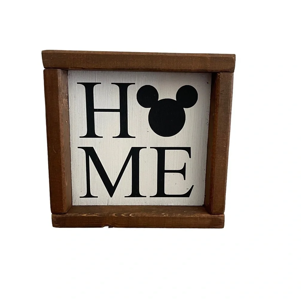 Handmade Home Decor Disney Inspired “Home” sign